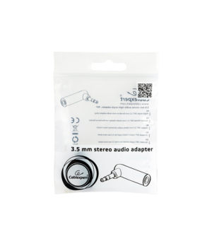 Cablexpert | 3.5 mm Stereo Audio Right Angle Adapter | A-3.5M-3.5FL