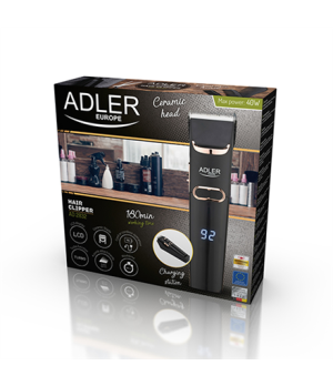 Adler | AD 2832 | Hair Clipper | Cordless or corded | Number of length steps 4 | Black