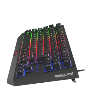 FURY HURRICANE Gaming Keyboard, US Layout, Wired, Black | Fury | HURRICANE | Gaming keyboard | RGB LED light | US | Wired | 1.6 