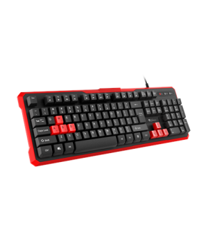 GENESIS RHOD 110 Gaming Keyboard, US Layout, Wired, Red | Genesis | RHOD 110 | Gaming keyboard | Wired | US | 1.7 m | Red, Black