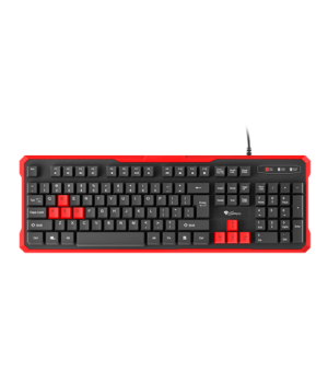 GENESIS RHOD 110 Gaming Keyboard, US Layout, Wired, Red | Genesis | RHOD 110 | Gaming keyboard | Wired | US | 1.7 m | Red, Black