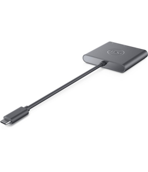 Dell | Adapter | USB-C to HDMI/DP with Power Pass-Through | Black | USB-C Male | HDMI Female USB Female USB-C (power only) Femal