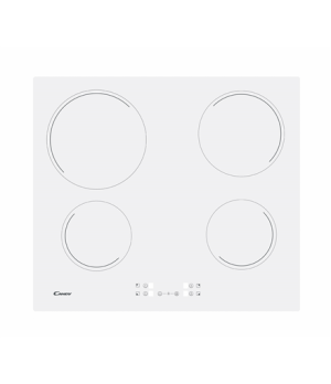 Candy | Hob | CH64CCW | Vitroceramic | Number of burners/cooking zones 4 | Touch | White