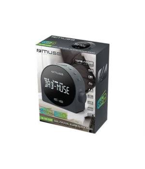 Muse M-185 CDB DAB/DAB+ DUAL Alarm Clock Radio, Portable, Black | Muse | M-185 CDB | Alarm function | Black