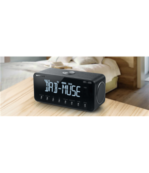 Muse | M-196 DBT | Alarm function | NFC | AUX in | Black | DAB+/FM Clock Radio with Bluetooth