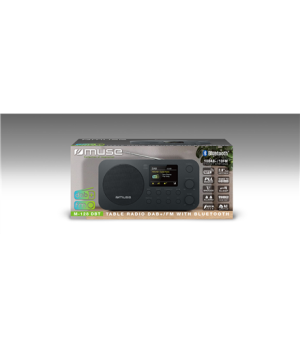 Muse | M-128 DBT | Alarm function | NFC | AUX in | Black | Table Radio DAB+/FM with Bluetooth