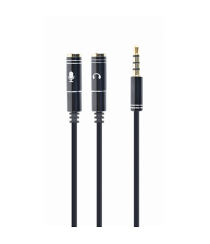 Cablexpert 3.5 mm Audio + Microphone Adapter Cable, 0.2 m, Metal connectors | Cablexpert
