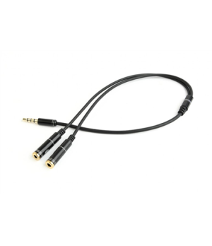 Cablexpert 3.5 mm Audio + Microphone Adapter Cable, 0.2 m, Metal connectors | Cablexpert