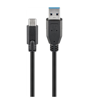 Goobay 71221 USB-C to USB A 3.0 cable, black, 2m | Goobay | USB-C to USB-A USB-C male | USB 3.0 male (type A)