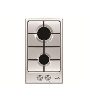 Simfer | Hob | H3.200.VGRIM | Gas | Number of burners/cooking zones 2 | Rotary knobs | Stainless steel