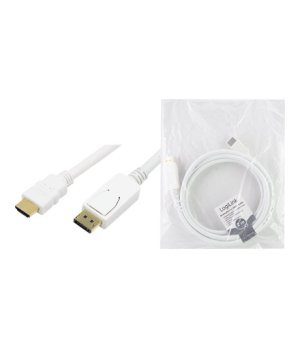 Logilink | Cable DisplayPort to HDMI | White | DP to HDMI | 2 m