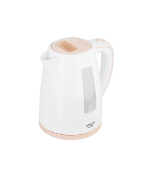 Adler | Kettle | AD 1264 | Standard | 2200 W | 1.7 L | Plastic | 360° rotational base | White