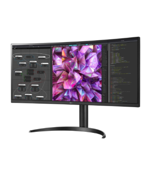 LG | Curved Monitor | 34WQ75C-B | 34 " | IPS | QHD | 21:9 | 60 Hz | 5 ms | 3440 x 1440 | 300 cd/m² | HDMI ports quantity 2 | Bla