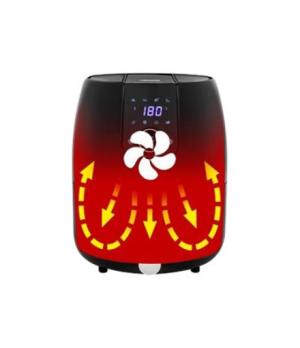 Princess | Digital Aerofryer XXL | 182025 | Power 1500 W | Capacity 4.5 L | Black