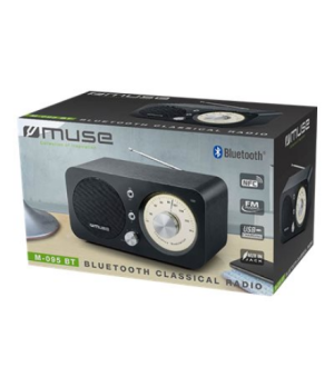 Muse M-095 BT Radio, Bluetooth / NFC, Portable, Black | Muse | M-095 BT | NFC features | Black