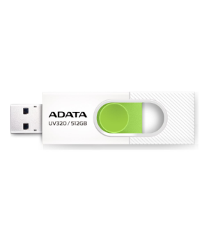 ADATA | USB Flash Drive | UV320 | 512 GB | USB 3.2 Gen1 | White/Green