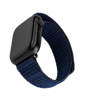 Fixed | Sporty Strap for Apple Watch 42/44/45mm | 160-210 mm | Dark blue | Nylon