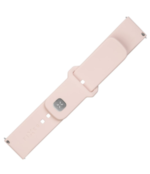 Fixed | Sporty Strap Set with Quick Release 20mm for Smartwatch | 160-235 mm | Pink | Silicone