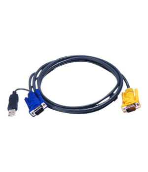 Aten | 1.8M USB KVM Cable with 3 in 1 SPHD and built-in PS/2 to USB converter | 2L-5202UP