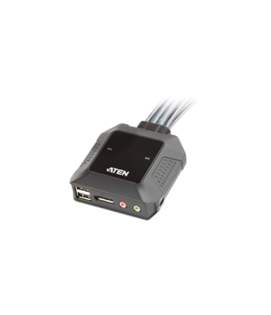 Aten | USB DisplayPort Cable with Remote Port Selector | CS22DP | 2-Port KVM Switch