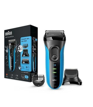 Braun | Shaver with trimmer | Series 3 Shave&Style 3010BT | Operating time (max) 45 min | Wet & Dry | NiMH | Black/Blue