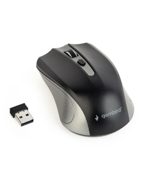 Gembird | MUSW-4B-04-GB | 2.4GHz Wireless Optical Mouse | Optical Mouse | USB | Spacegrey/Black