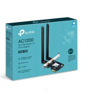 TP-LINK Archer T5E Wi-Fi Bluetooth 4.2 PCI Express Adapter 2.4GHz/5GHz, 802.11ac, 300+867 Mbps, 2xDetachable External antennas