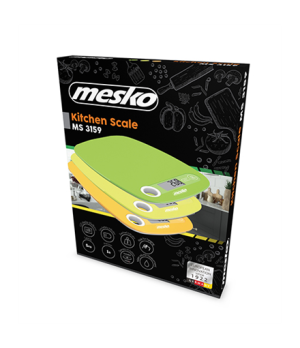 Mesko | Kitchen scale | MS 3159g | Maximum weight (capacity) 5 kg | Graduation 1 g | Display type LCD | Green