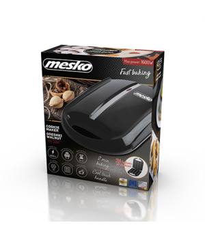 Mesko | Nut maker | MS 3041 | 1600 W | Number of pastry 24 | Nuts | Black