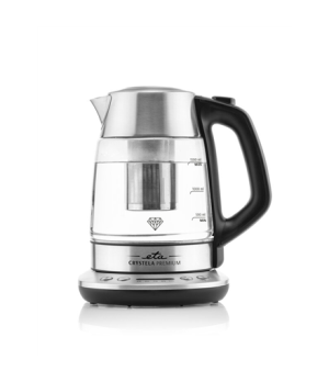 ETA | Kettle | Crystela Premium ETA915390000 | Electric | 2200 W | 1.5 L | Glass | 360° rotational base | Stainless steel/Glass