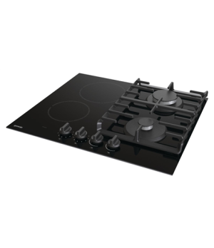 Gorenje | GCE691BSC | Hob | Gas on glass + vitroceramic | Number of burners/cooking zones 4 | Rotary knobs | Black