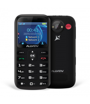 Allview | D2 Senior | Black | 2.31 " | TFT | Dual SIM | Bluetooth | 3.0 | Built-in camera | Main camera 1.3 MP | 1400 mAh