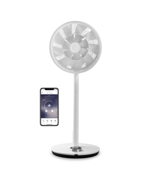 Duux | Smart Fan | Whisper Flex | Stand Fan | White | Diameter 34 cm | Number of speeds 26 | Oscillation | 3-27 W | Yes | Timer