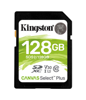 Kingston | Canvas Select Plus | 128 GB | SDHC | Flash memory class 10