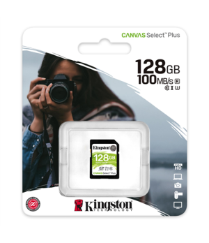 Kingston | Canvas Select Plus | 128 GB | SDHC | Flash memory class 10