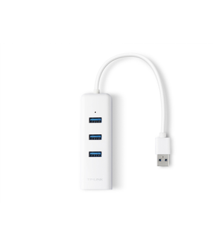 TP-LINK | USB 3.0 3-Port Hub & Gigabit Ethernet Adapter 2 in 1 USB Adapter | UE330