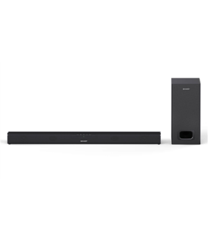 Sharp | HT-SBW110 2.1 Slim Soundbar | Black | No | AUX in | Bluetooth | Wireless connection