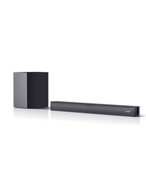 Sharp | HT-SBW182 2.1 Slim Soundbar | Black | No | AUX in | Bluetooth | HDMI, Optical, Bluetooth | 160 W | Wireless connection