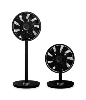 Duux | Smart Fan | Whisper Flex Smart Black with Battery Pack | Stand Fan | Black | Diameter 34 cm | Number of speeds 26 | Oscil