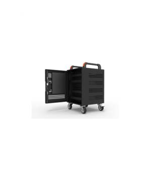 PORT CONNECT | Charging Cabinet 20 tablets + 1 Notebook | 1 sliding rack for 17’’ notebook Protection against overvoltage  3 poi