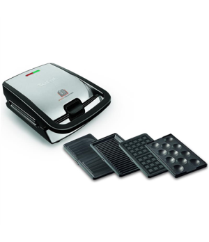 TEFAL | Sandwich Maker | SW854D | 700 W | Number of plates 4 | Number of pastry 2 | Black/Stainless steel