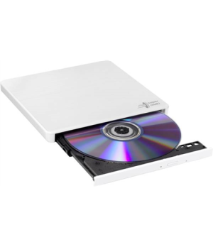 H.L Data Storage | Ultra Slim Portable DVD-Writer | GP60NW60 | Interface USB 2.0 | DVD±R/RW | CD read speed 24 x | CD write spee