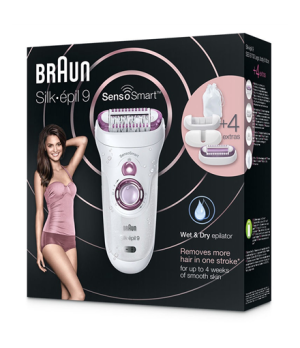 Braun | Silk-épil 9 SensoSmart™ 9/700 | Epilator | Operating time (max) 50 min | Bulb lifetime (flashes) Not applicable | Number