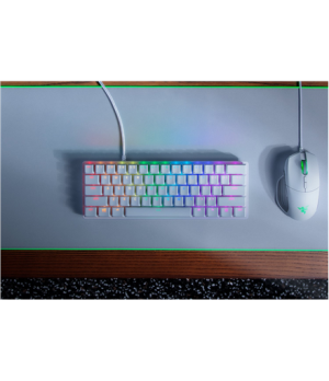 Razer | Huntsman Mini | Mercury White | Gaming keyboard | Wired | RGB LED light | US