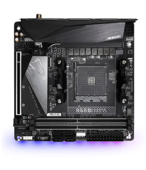 Gigabyte | B550I AORUS PRO AX 1.0 | Processor family AMD | Processor socket AM4 | DDR4 DIMM | Memory slots 2 | Chipset AMD B | M