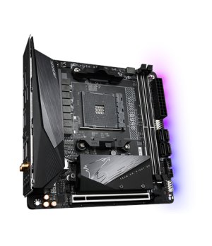 Gigabyte | B550I AORUS PRO AX 1.0 | Processor family AMD | Processor socket AM4 | DDR4 DIMM | Memory slots 2 | Chipset AMD B | M