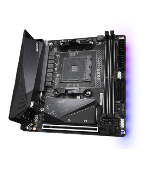 Gigabyte | B550I AORUS PRO AX 1.0 | Processor family AMD | Processor socket AM4 | DDR4 DIMM | Memory slots 2 | Chipset AMD B | M