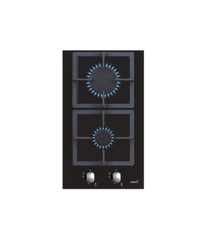 CATA | Hob | SCI 3002 BK | Gas on glass | Number of burners/cooking zones 2 | Rotary knobs | Black