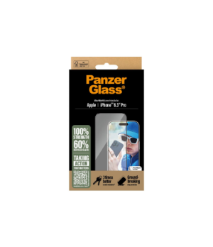 PanzerGlass Screen protector | Apple | iPhone 16 Pro | Glass | Transparent | Ultra-Wide Fit