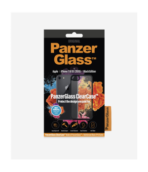 PanzerGlass | Screen Protector | Iphone | Iphone 7/8/se (2020) | Tempered anti-aging glass | Black/Crystal Clear | Clear Screen 